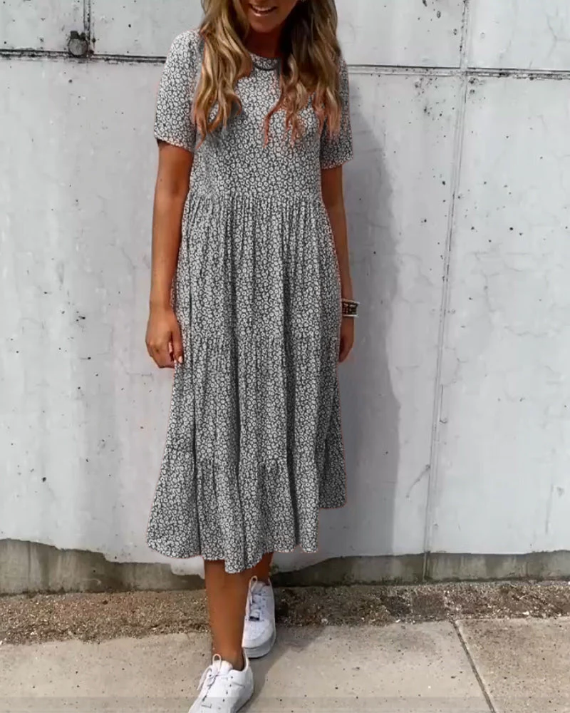 Heidi-Mode | Kurzarmkleid mit Blumenmuster - Image 8