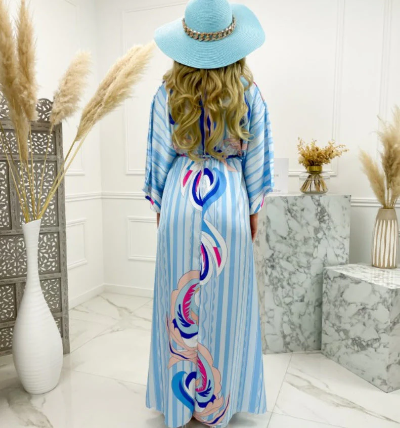 Heidi-Mode | Kurzarm Schwingendes Langkleid - Image 6