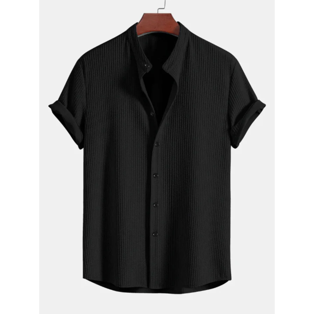 Heidi-Mode | Kurzärmlige Knopfleiste Bluse Lässig - Image 2