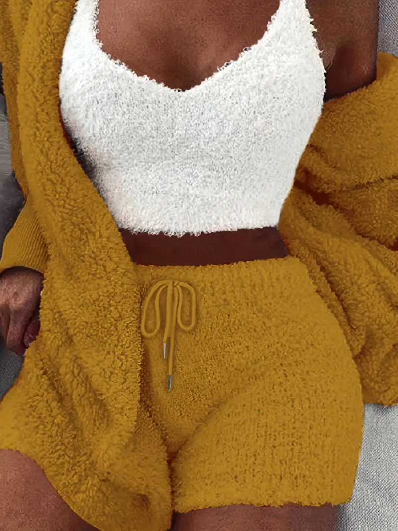 Heidi-Mode | Kuschelige, Weiche Damen Pyjama Set mit Verschiedenen Farben - Image 6