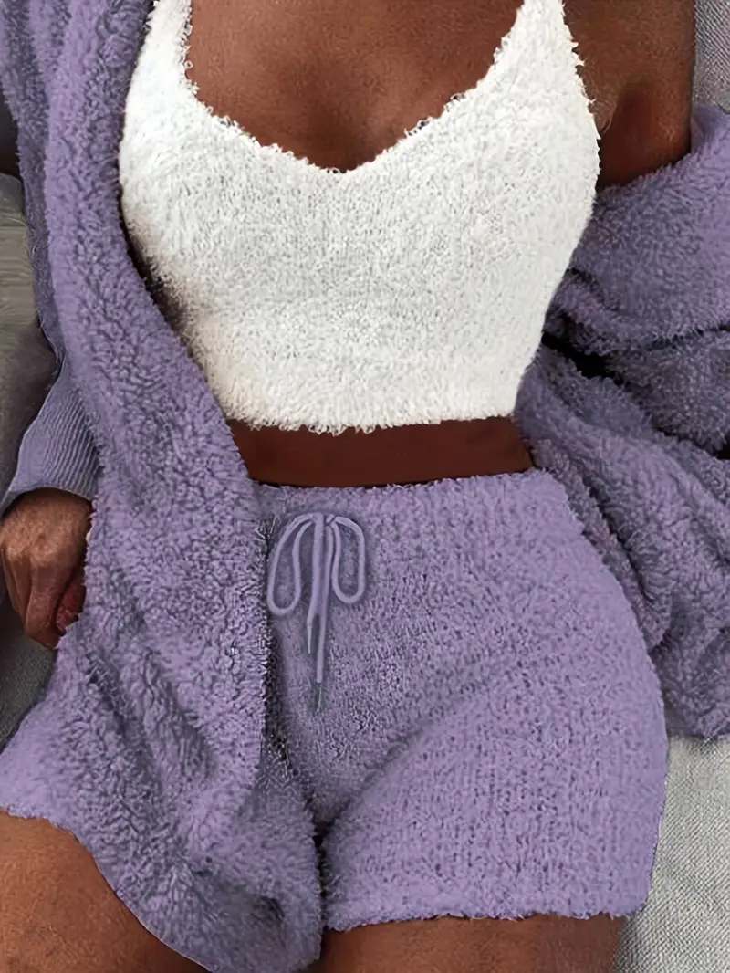 Heidi-Mode | Kuschelige, Weiche Damen Pyjama Set mit Verschiedenen Farben - Image 8