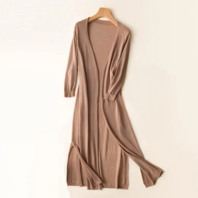 Heidi-Mode | Lange Offene Front Strickjacke - Image 12
