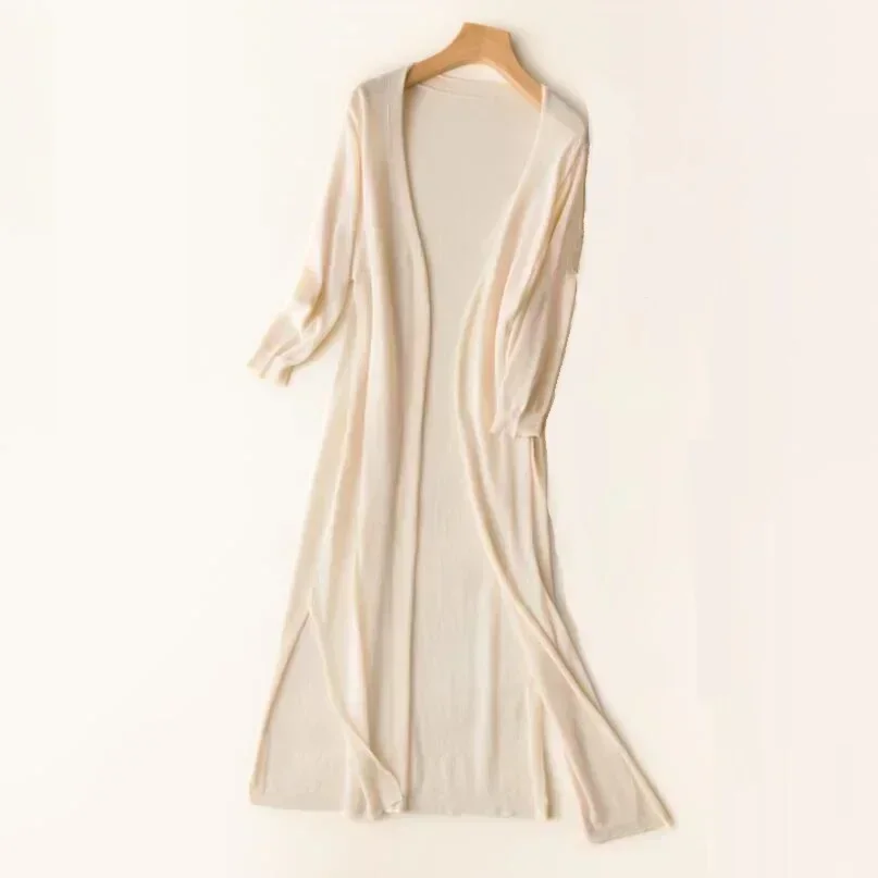 Heidi-Mode | Lange Offene Front Strickjacke - Image 2
