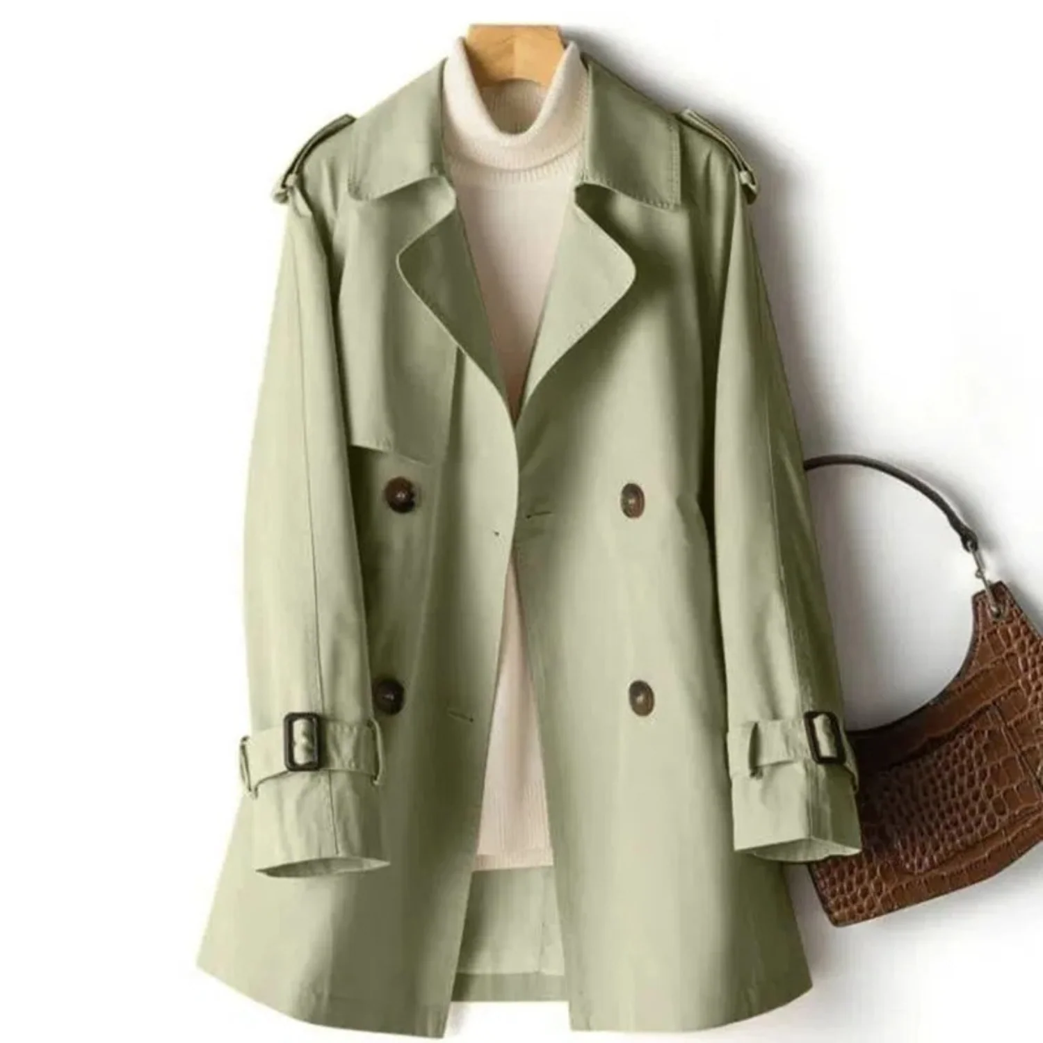 Heidi-Mode | Trendy Langer Damen-Trenchcoat - Image 3