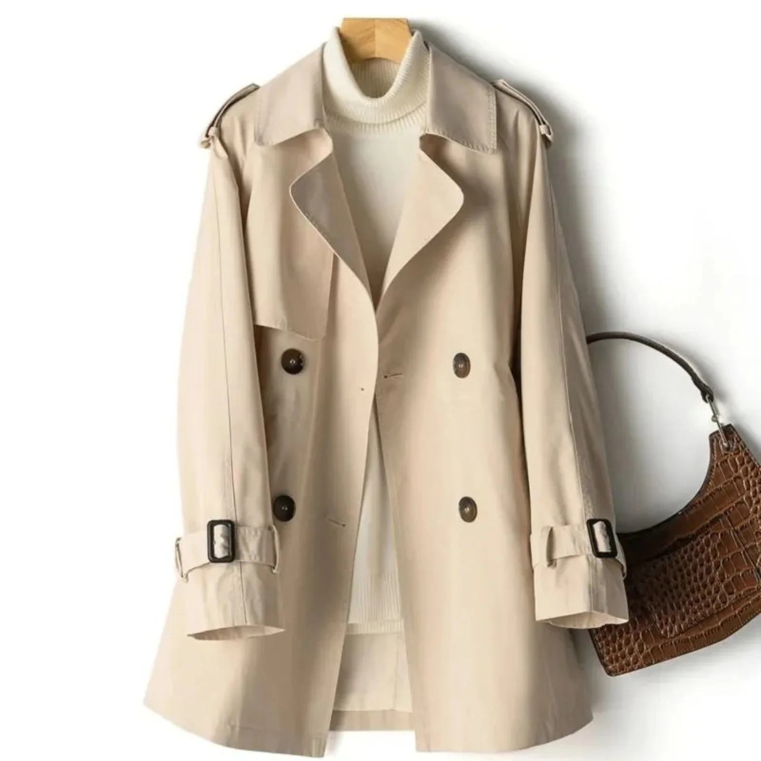 Heidi-Mode | Trendy Langer Damen-Trenchcoat - Image 5