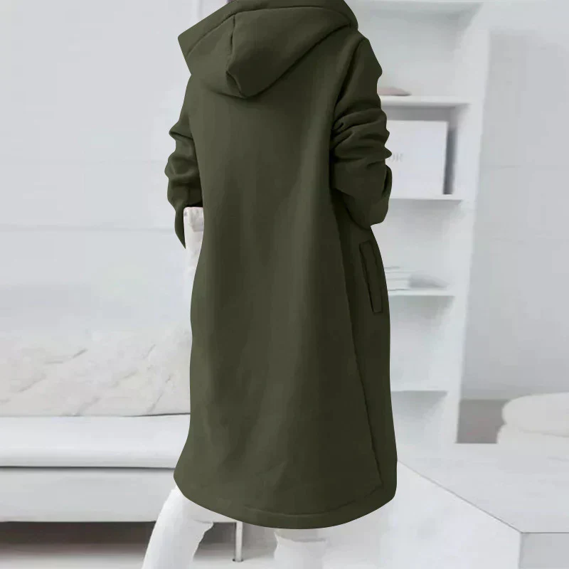 Heidi-Mode | Lange Kapuzenjacke mit Reißverschluss - Image 3