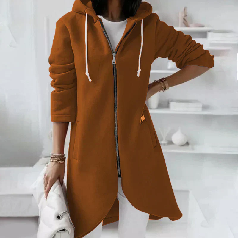 Heidi-Mode | Lange Kapuzenjacke mit Reißverschluss - Image 6