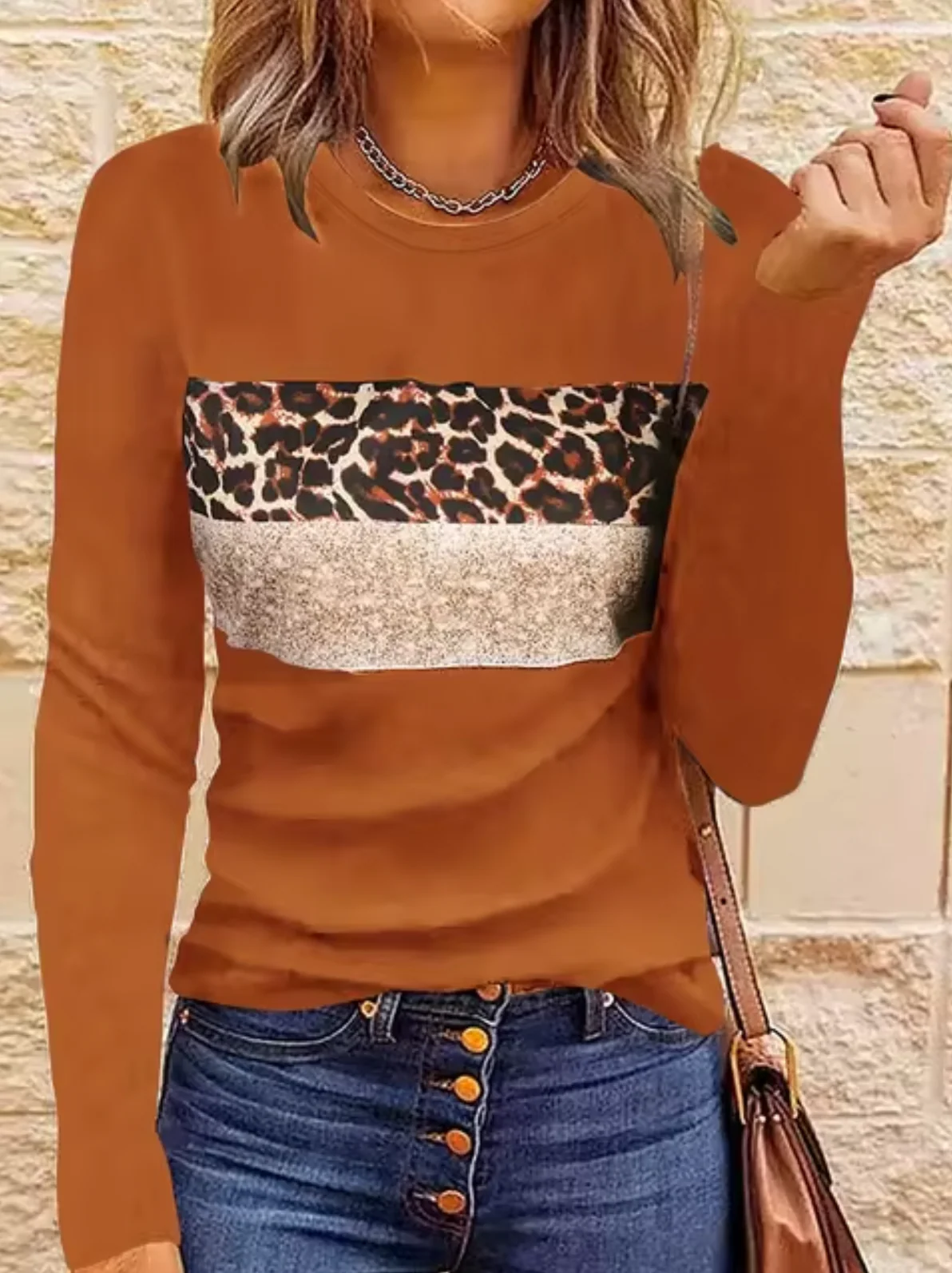Heidi-Mode | Langarm-T-Shirt mit Leopardenmuster - Image 3