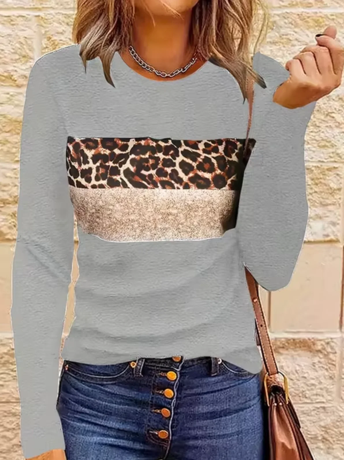 Heidi-Mode | Langarm-T-Shirt mit Leopardenmuster - Image 6