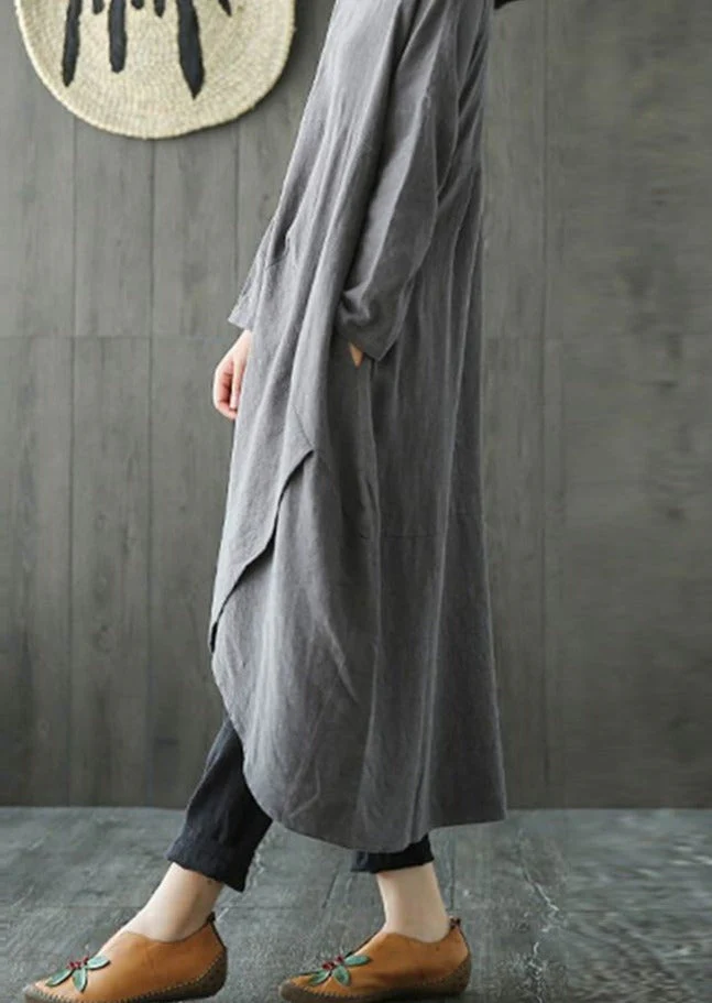 Heidi-Mode | Langärmeliges Unregelmäßiges Midikleid - Image 5