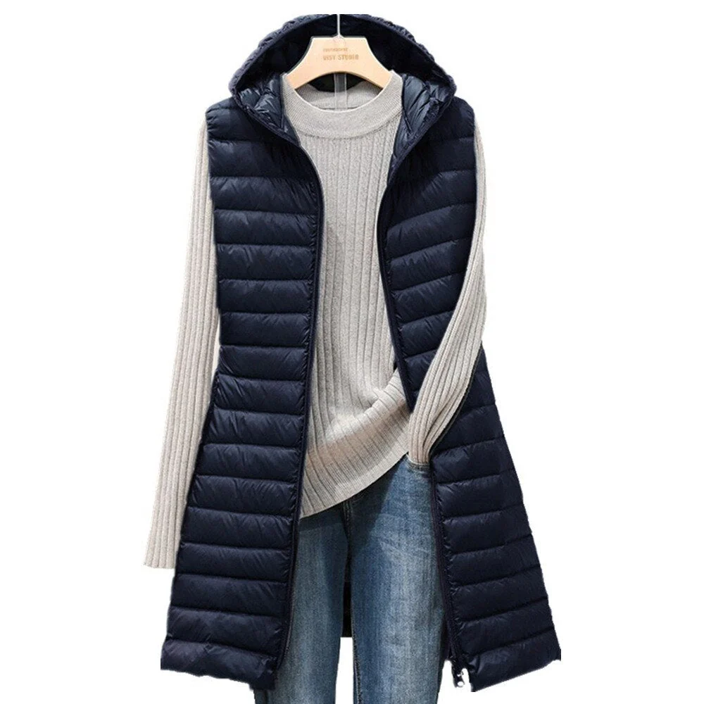 Heidi-Mode | Langer Bodywarmer Bequeme, Elegante, Länger Gefütterte Jacke - Image 2
