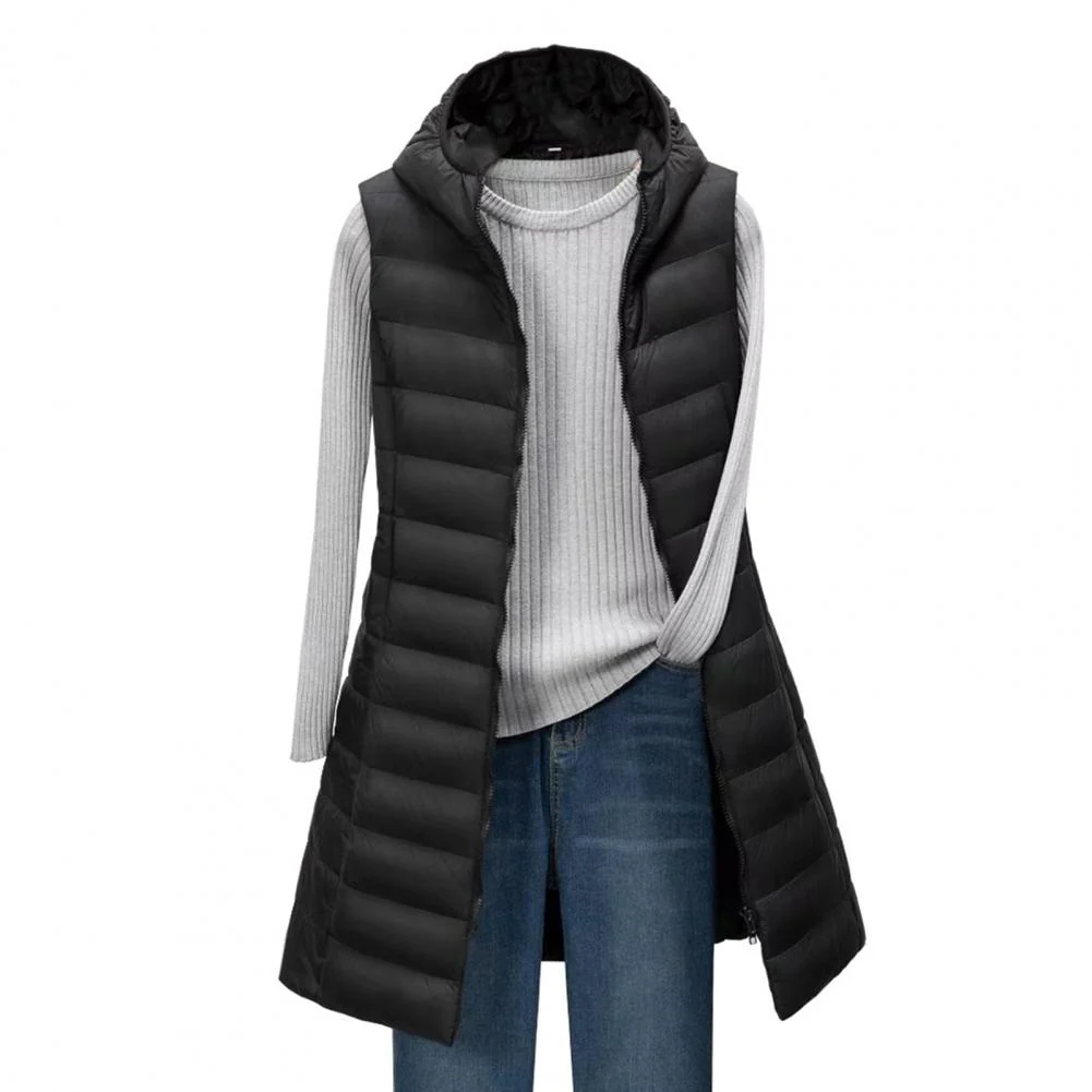 Heidi-Mode | Langer Bodywarmer Bequeme, Elegante, Länger Gefütterte Jacke - Image 3