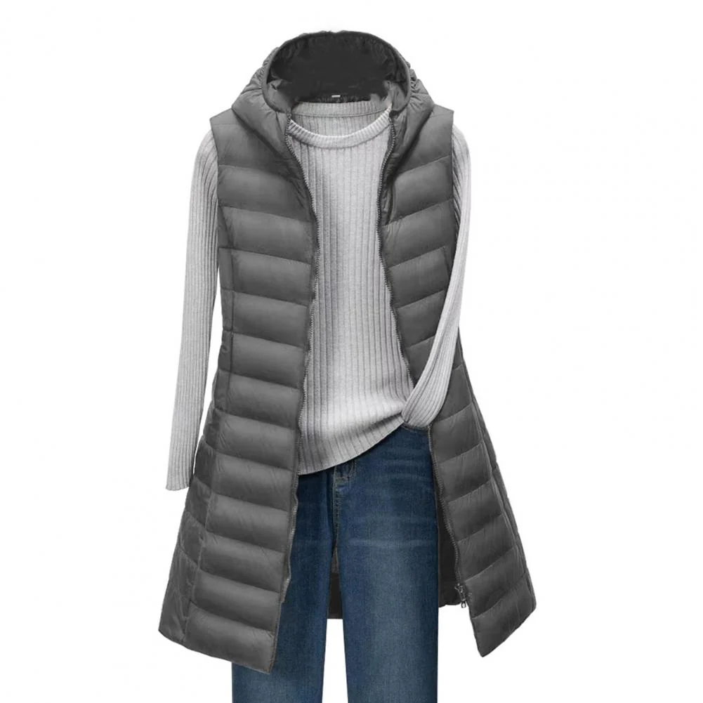 Heidi-Mode | Langer Bodywarmer Bequeme, Elegante, Länger Gefütterte Jacke - Image 5