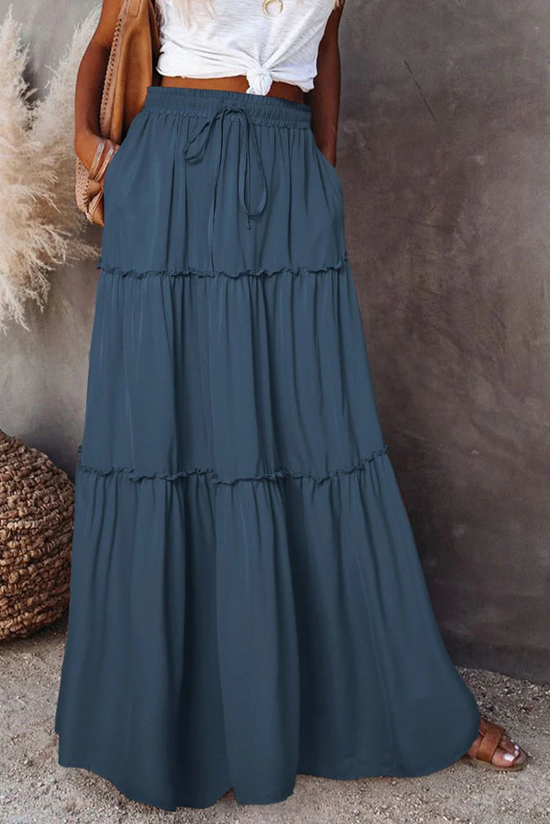 Heidi-Mode | Langer Hochtaillierter Maxi Rock - Image 10