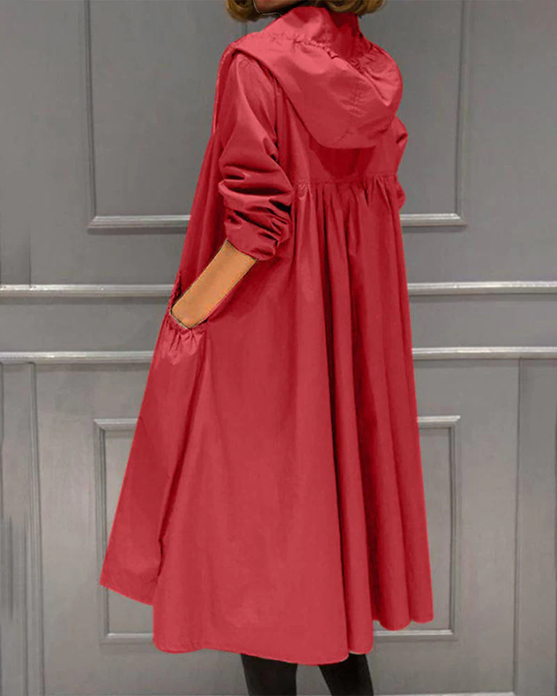 Heidi-Mode | Wasserdichter Langer Trenchcoat Mit - Image 3