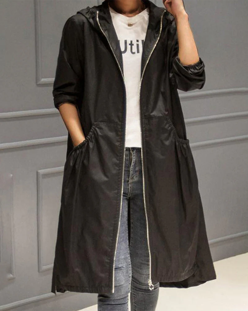 Heidi-Mode | Wasserdichter Langer Trenchcoat Mit - Image 4