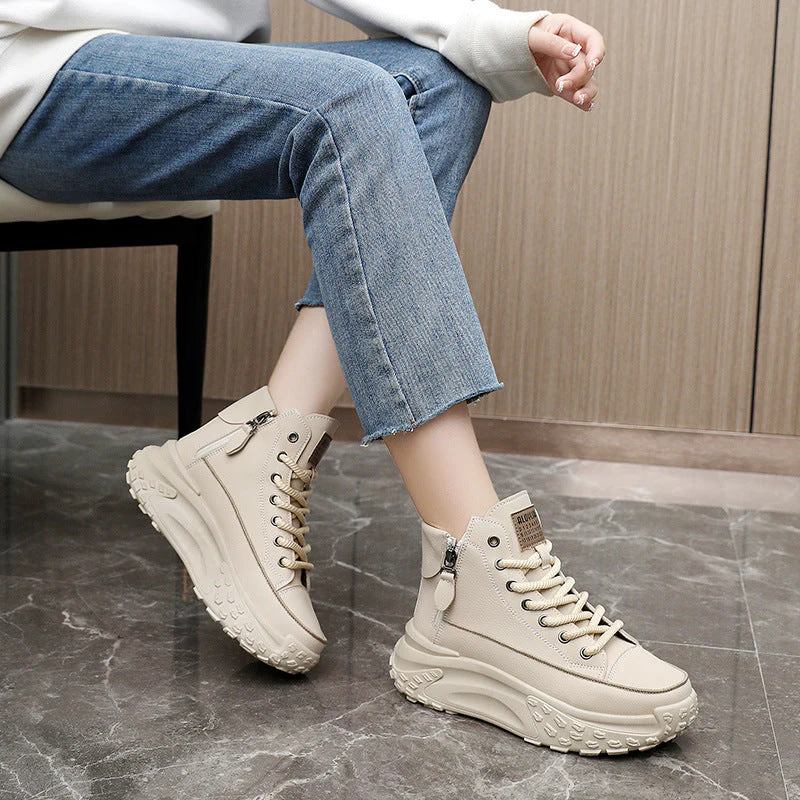 Heidi-Mode | Lässige Plateau Knöchelhohe Sneaker - Image 10