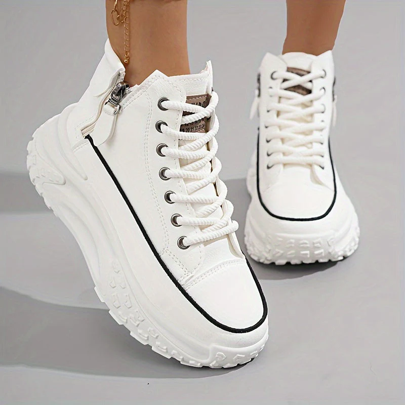 Heidi-Mode | Lässige Plateau Knöchelhohe Sneaker - Image 7