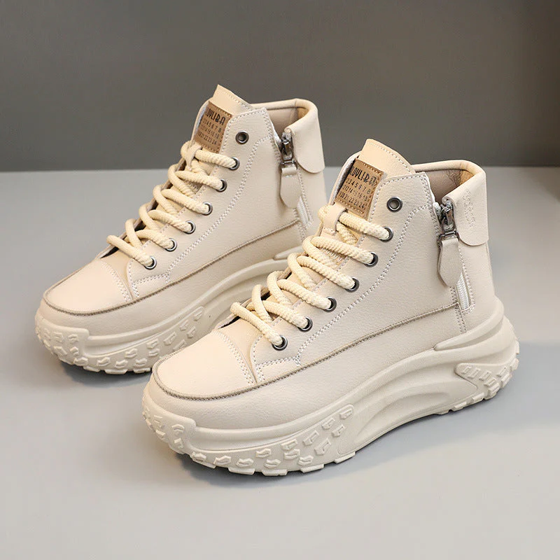 Heidi-Mode | Lässige Plateau Knöchelhohe Sneaker - Image 9