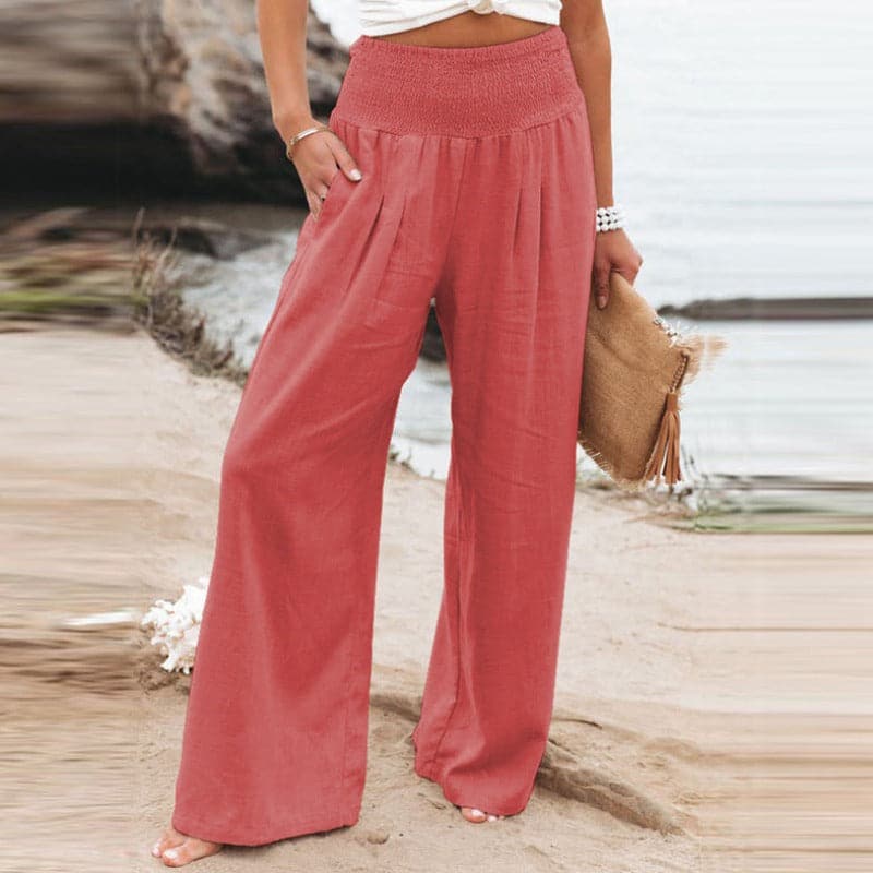 Heidi-Mode | Lässige Weite Leinenhose für Frauen - Image 5