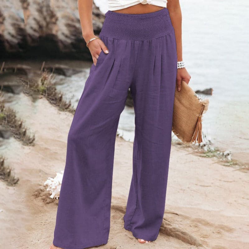 Heidi-Mode | Lässige Weite Leinenhose für Frauen - Image 6