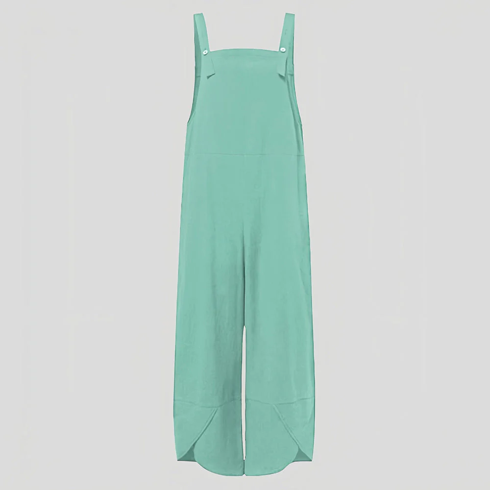 Heidi-Mode | Lässiger, Lockerer Overall In Volltonfarbe für Damen - Image 8