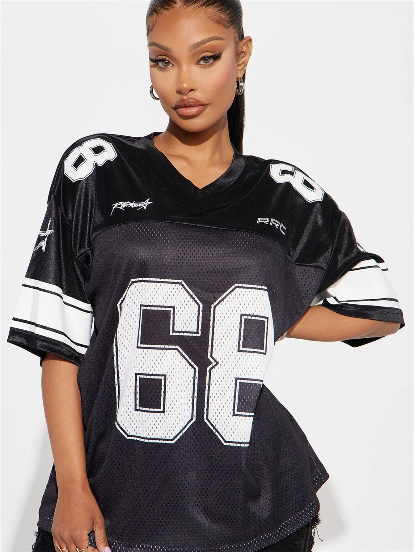 Heidi-Mode | Lässiges Sportliches Kurzarm-Jersey-T-Shirt - Image 3