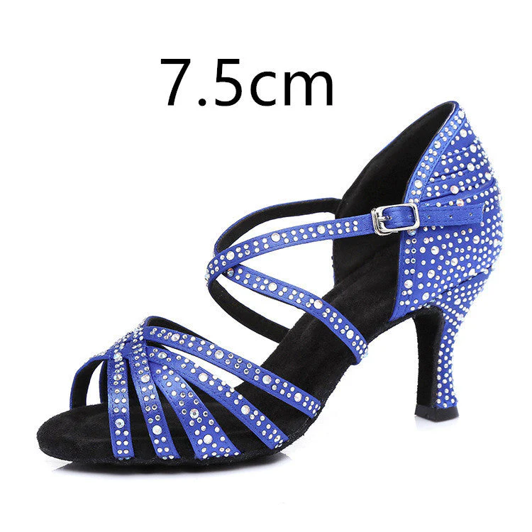 Heidi-Mode | Lateinische Tanzschuhe Hot Bohring Vollbohrung Mittelabsatz - Image 2