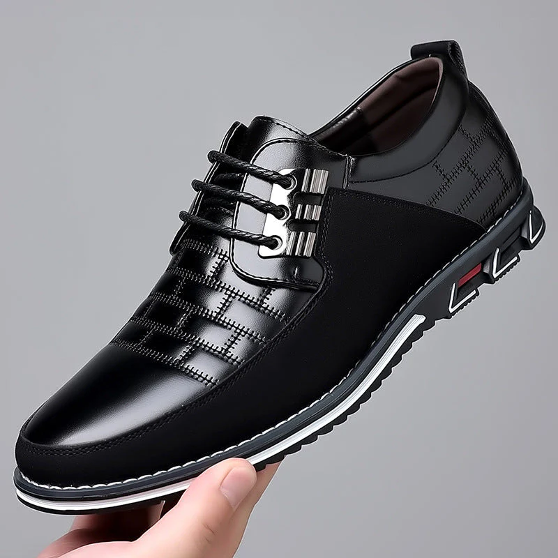 Heidi-Mode | Leder Orthopädische Herrenschuhe - Image 4