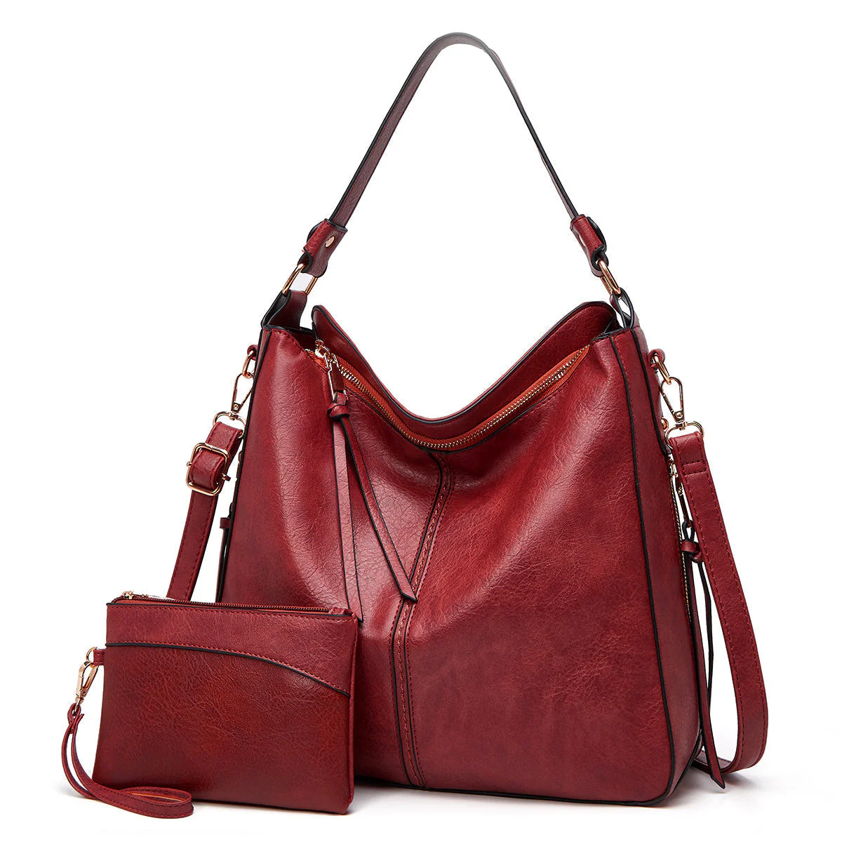 Heidi-Mode | Leder Tasche mit Großer Kapazität und Seitenfächern - Image 11