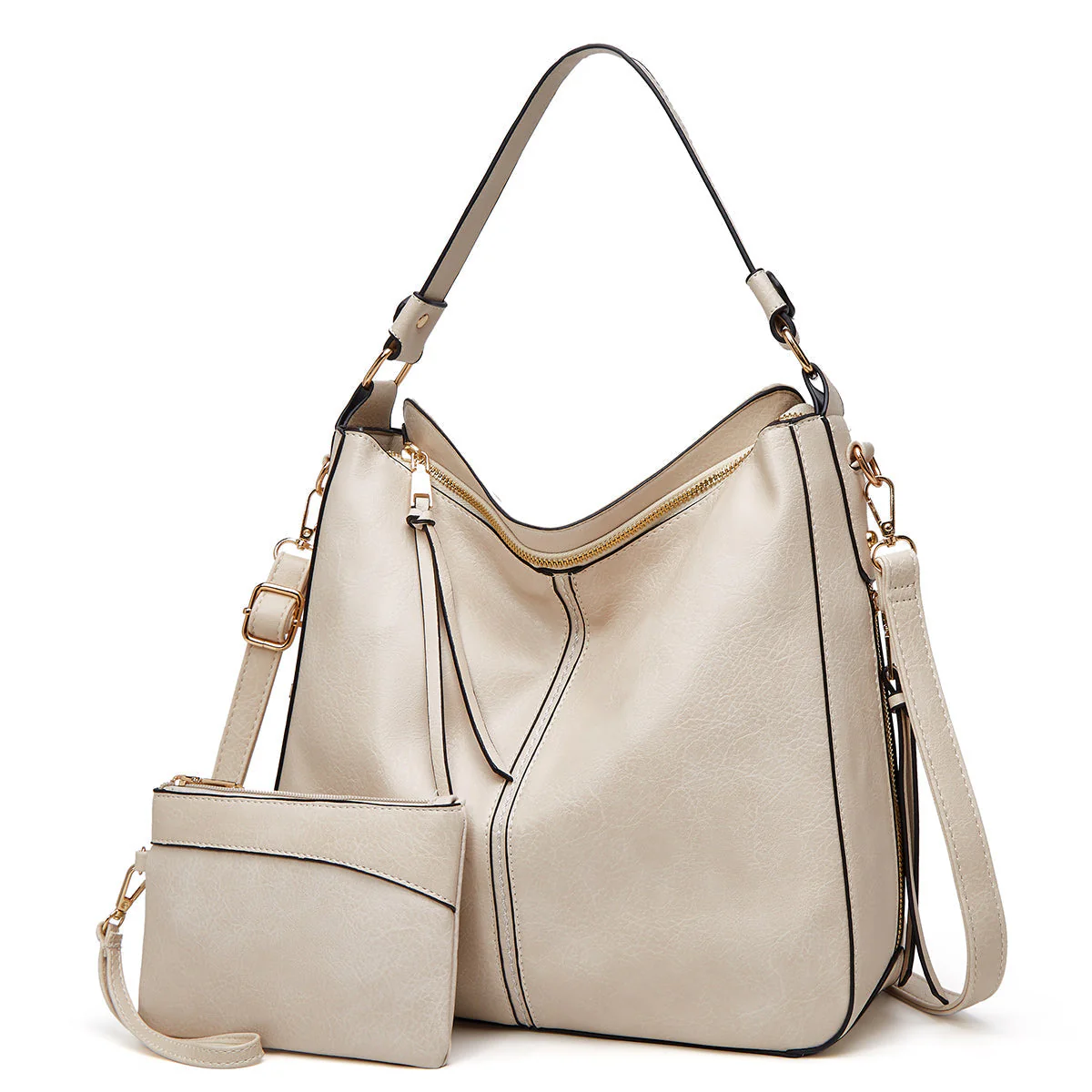 Heidi-Mode | Leder Tasche mit Großer Kapazität und Seitenfächern - Image 16