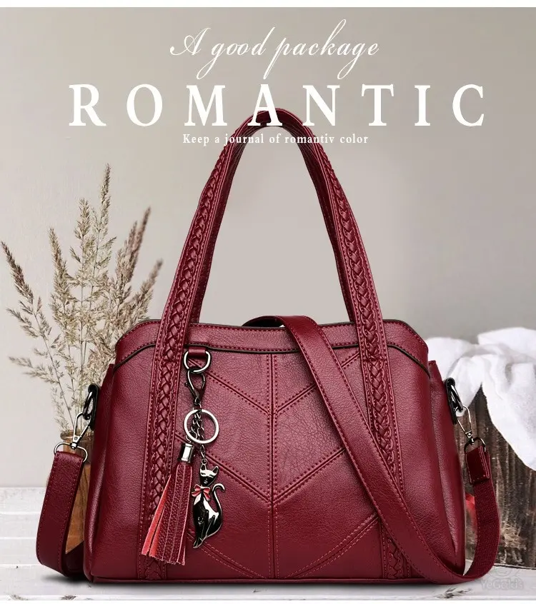 Heidi-Mode | Lederhandtasche Elegant Modisch - Image 2