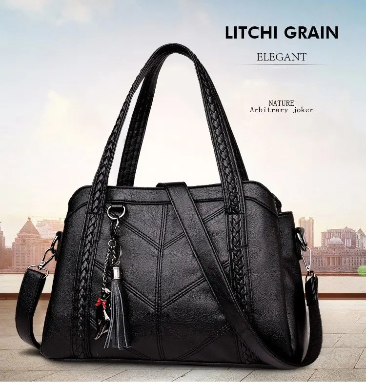 Heidi-Mode | Lederhandtasche Elegant Modisch - Image 3