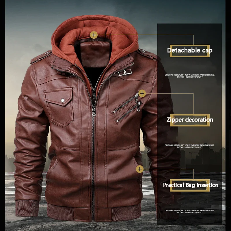 Heidi-Mode | Lederjacke Herren mit Reißverschluss, Klassische Jacke Aus Echtleder
