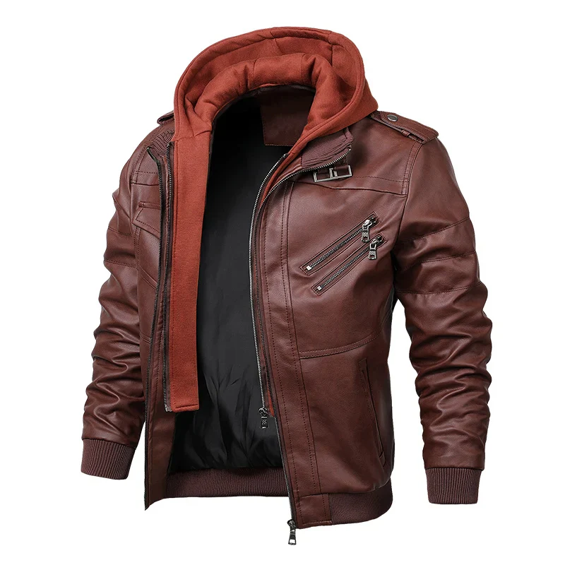 Heidi-Mode | Lederjacke Herren mit Reißverschluss, Klassische Jacke Aus Echtleder - Image 17
