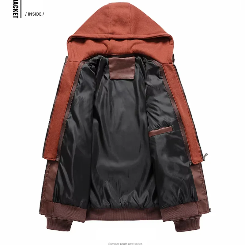 Heidi-Mode | Lederjacke Herren mit Reißverschluss, Klassische Jacke Aus Echtleder - Image 7