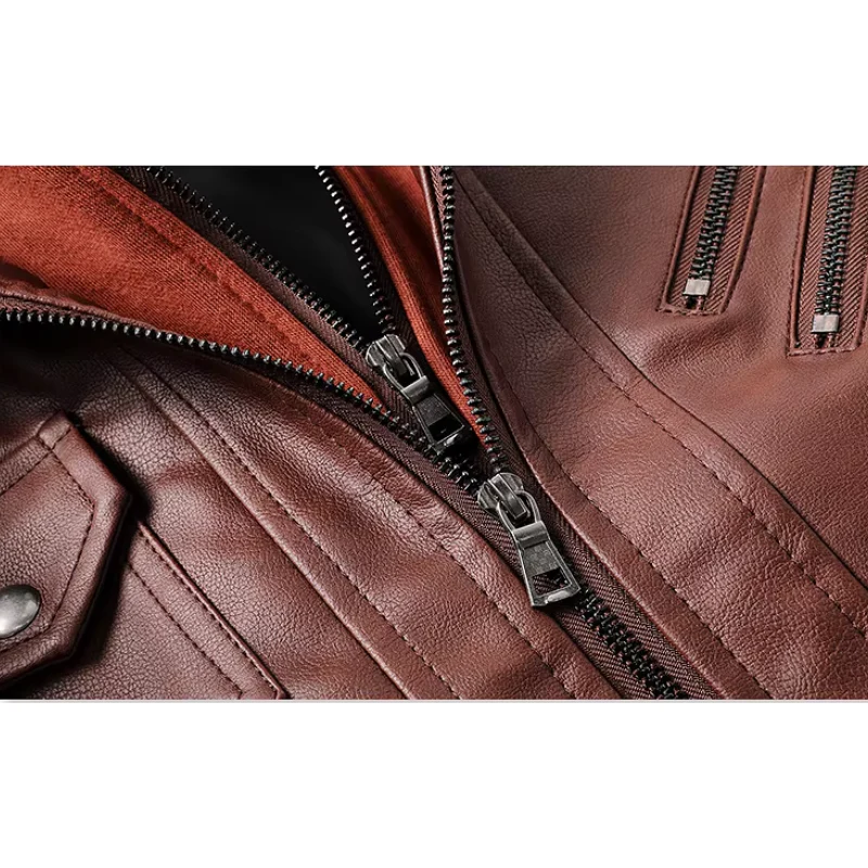 Heidi-Mode | Lederjacke Herren mit Reißverschluss, Klassische Jacke Aus Echtleder - Image 8