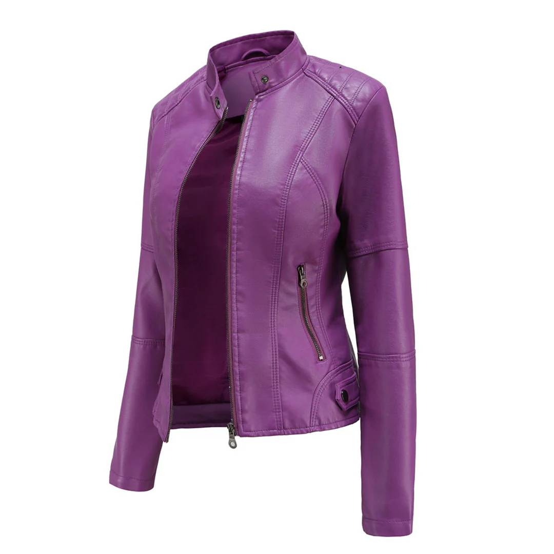 Heidi-Mode | Zeitlose Lederjacke für Frauen