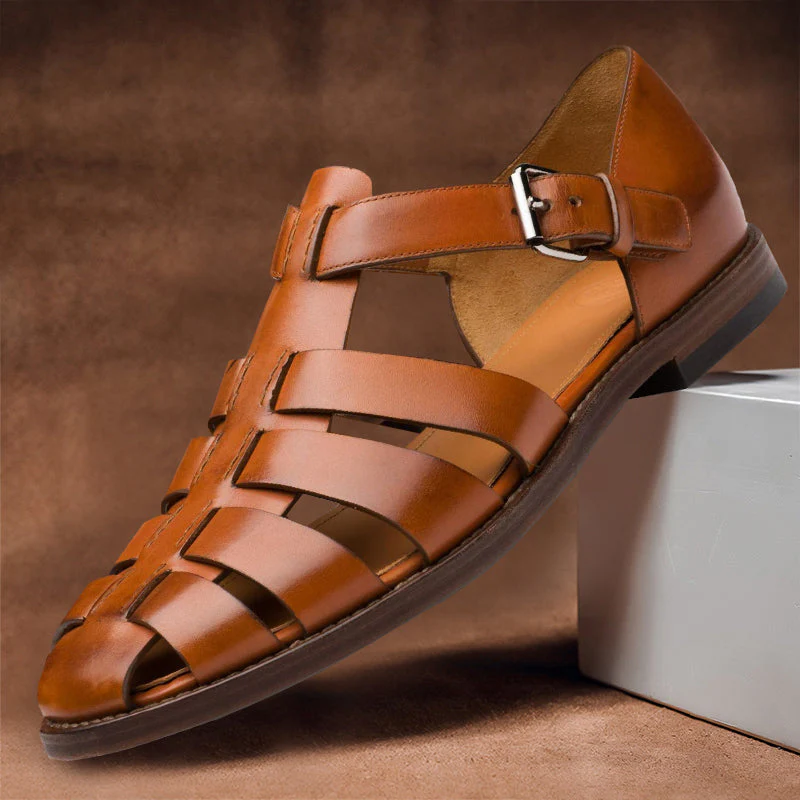 Heidi-Mode | Ledersandalen mit Verstellbarer Schnalle für Herren - Image 2