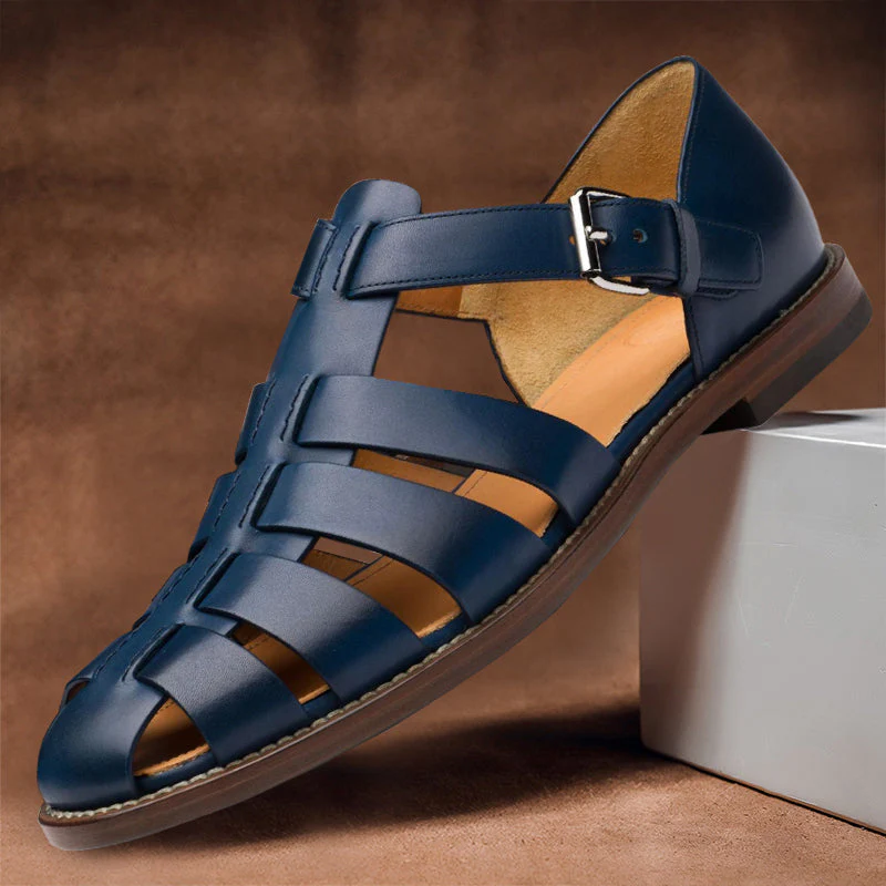 Heidi-Mode | Ledersandalen mit Verstellbarer Schnalle für Herren - Image 4
