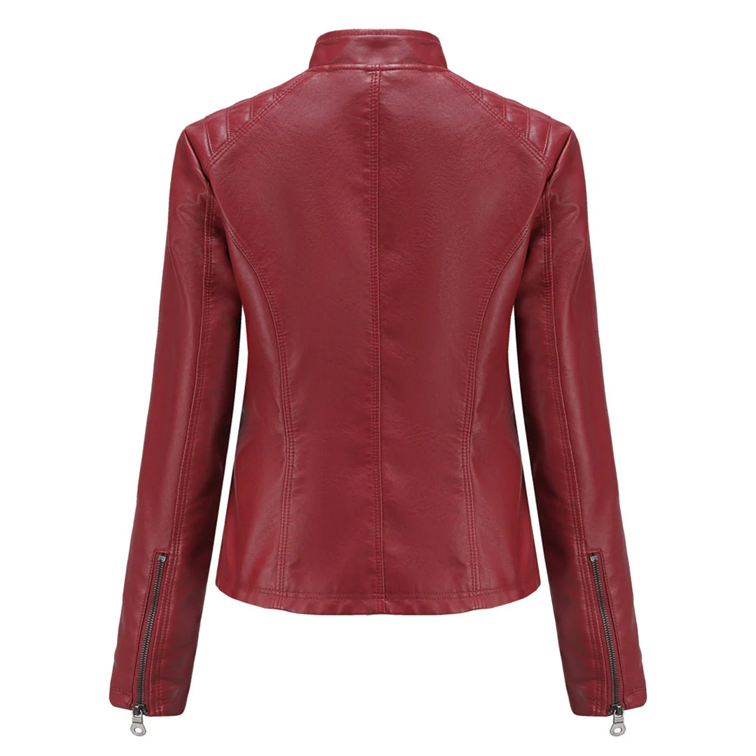Heidi-Mode | Lederjacke für Damen - Modische Jacke mit Reißverschluss - Image 10