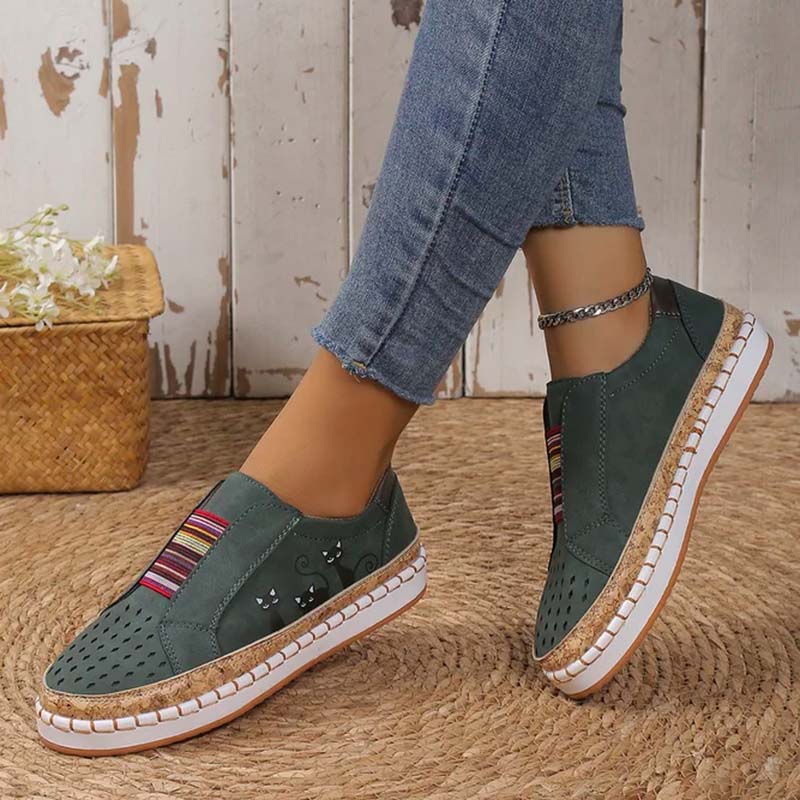 Heidi-Mode | Lässige Katzenmuster Schuhe - Image 12