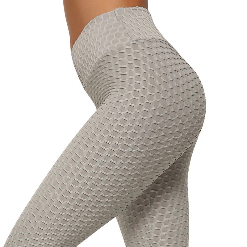 Heidi-Mode | Leggings mit Hoher Taille und Wabenstruktur - Image 4