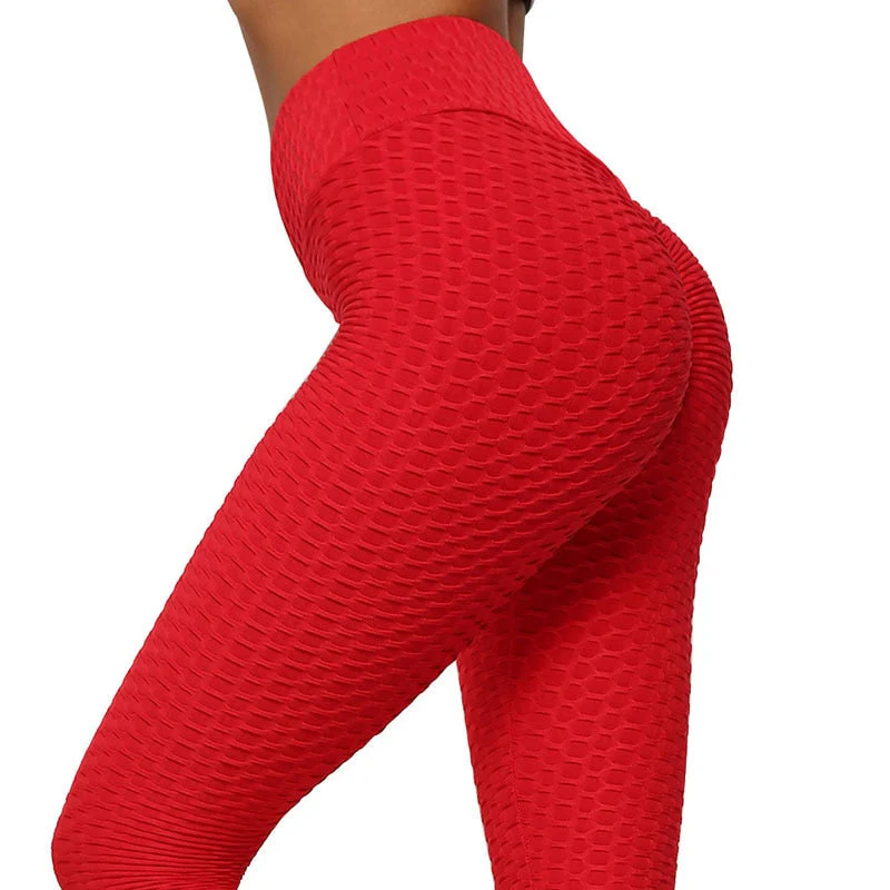 Heidi-Mode | Leggings mit Hoher Taille und Wabenstruktur - Image 6