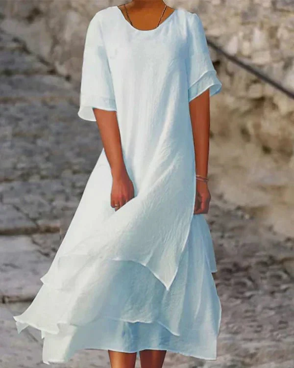 Heidi-Mode | Leichtes Sommerkleid Aus Baumwolle für Elegante Auftritte - Image 7
