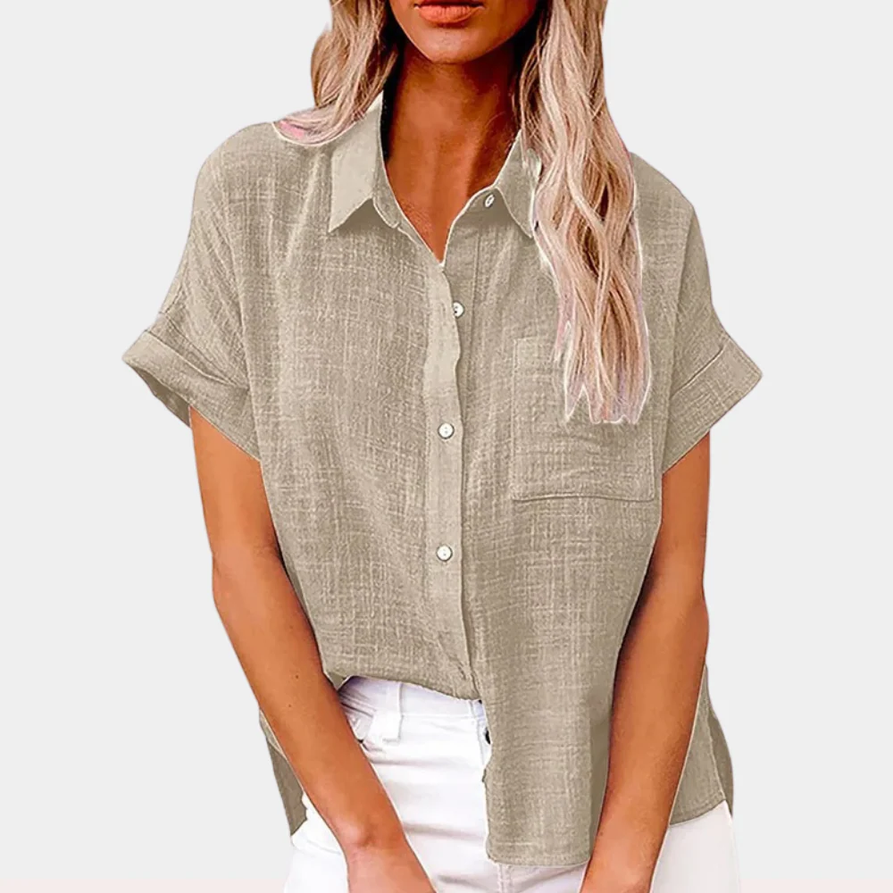Heidi-Mode | Leichte Baumwoll Leinen Bluse - Image 3