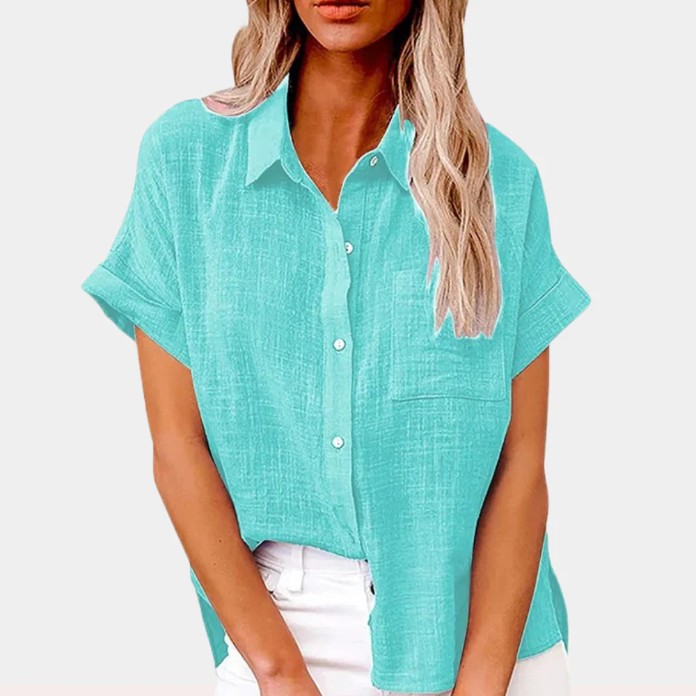 Heidi-Mode | Leichte Baumwoll Leinen Bluse - Image 4