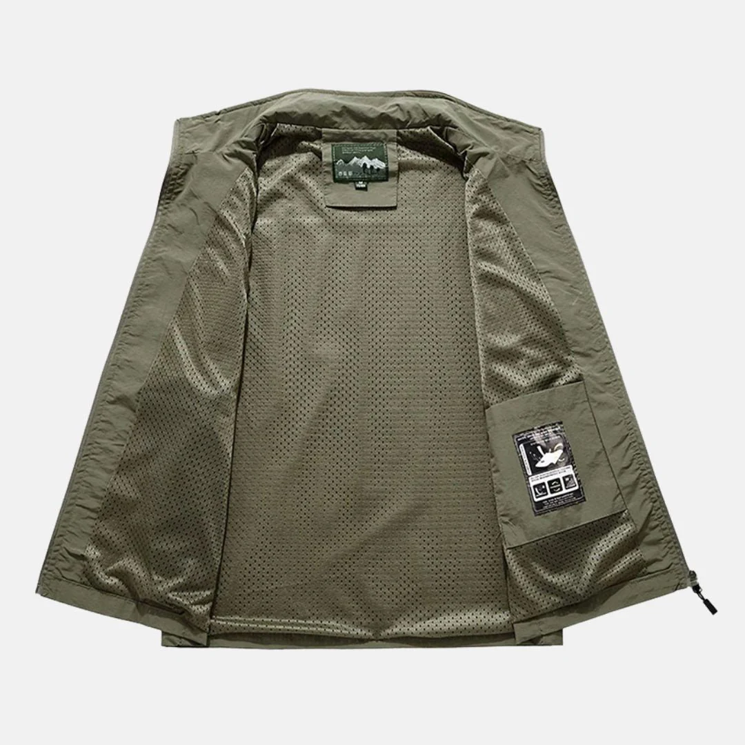 Heidi-Mode | Leichte Multifunktionsweste mit Taschen für Herren für Den Outdoor-Einsatz - Image 4