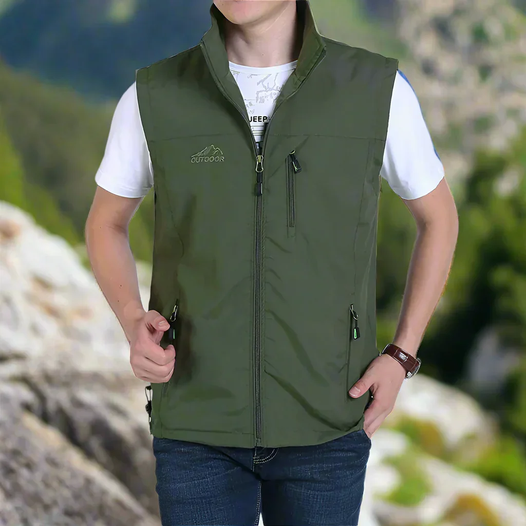 Heidi-Mode | Leichte Multifunktionsweste mit Taschen für Herren für Den Outdoor-Einsatz - Image 8