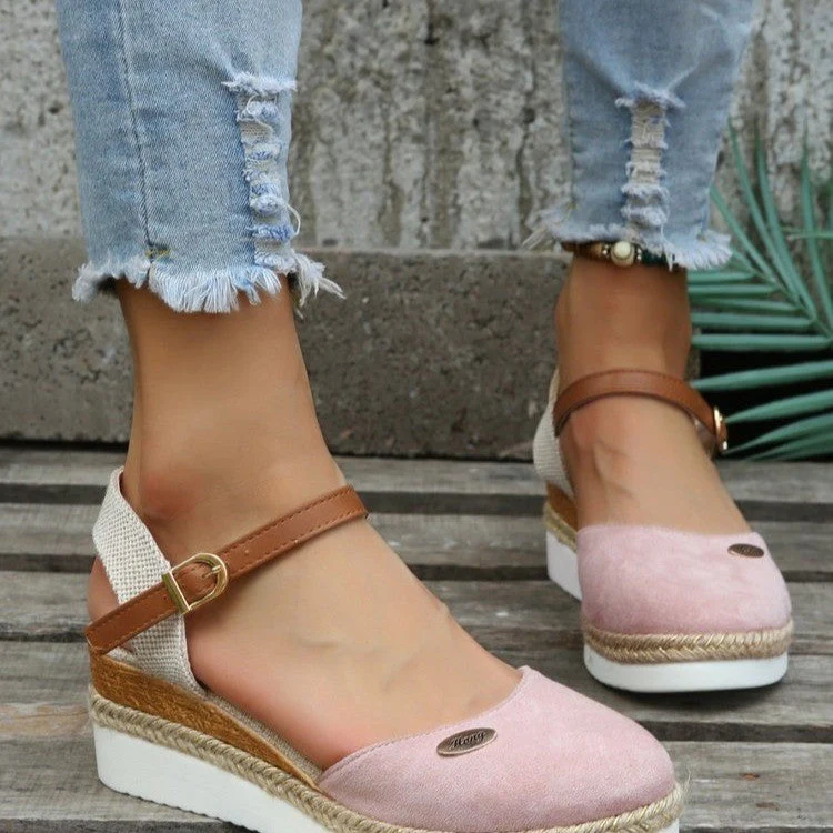 Heidi-Mode | Leichte Plattform Wedge Sandalen Aus Hanfseil - Image 5